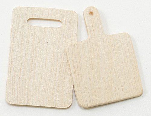 Dollhouse Miniature Cutting Board, 2Pc